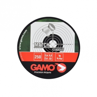 Chumbo Gamo Match 5.5mm Cx 250