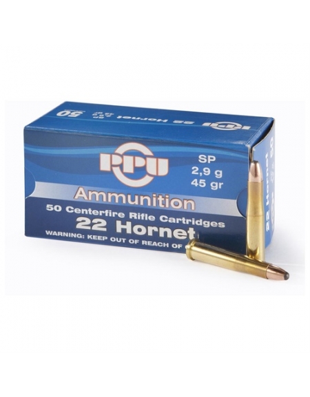 PPU .22 Hornet 45gr