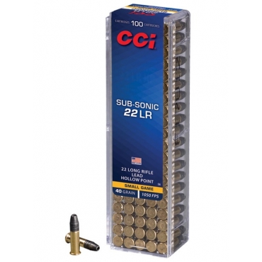 CCI .22Lr Subsonic 40Gr Hollow Point