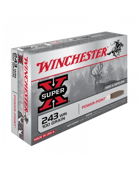 Winchester 243Win 100gr Jacket Soft Point
